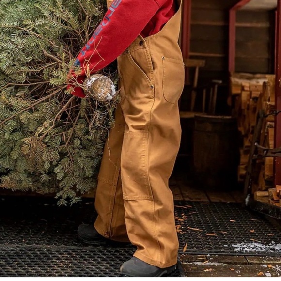 Carhartt Brown Workwear Overalls Durable Canvas - Picture 2 of 9